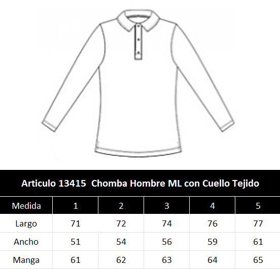 Alternative view of Chomba Hombre ML con cuello tejido