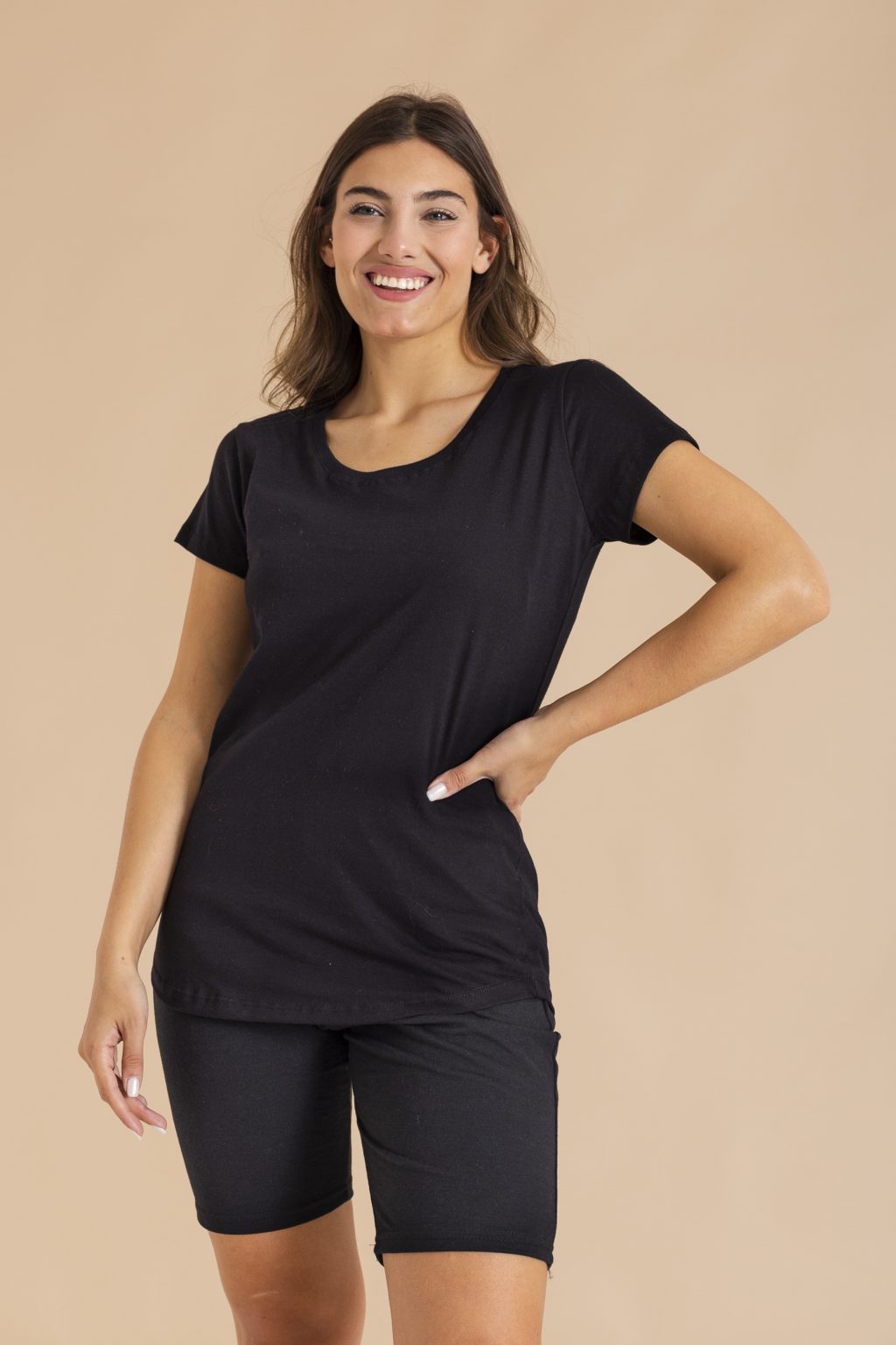Remera Mujer BASIC M/C C/RED lisa