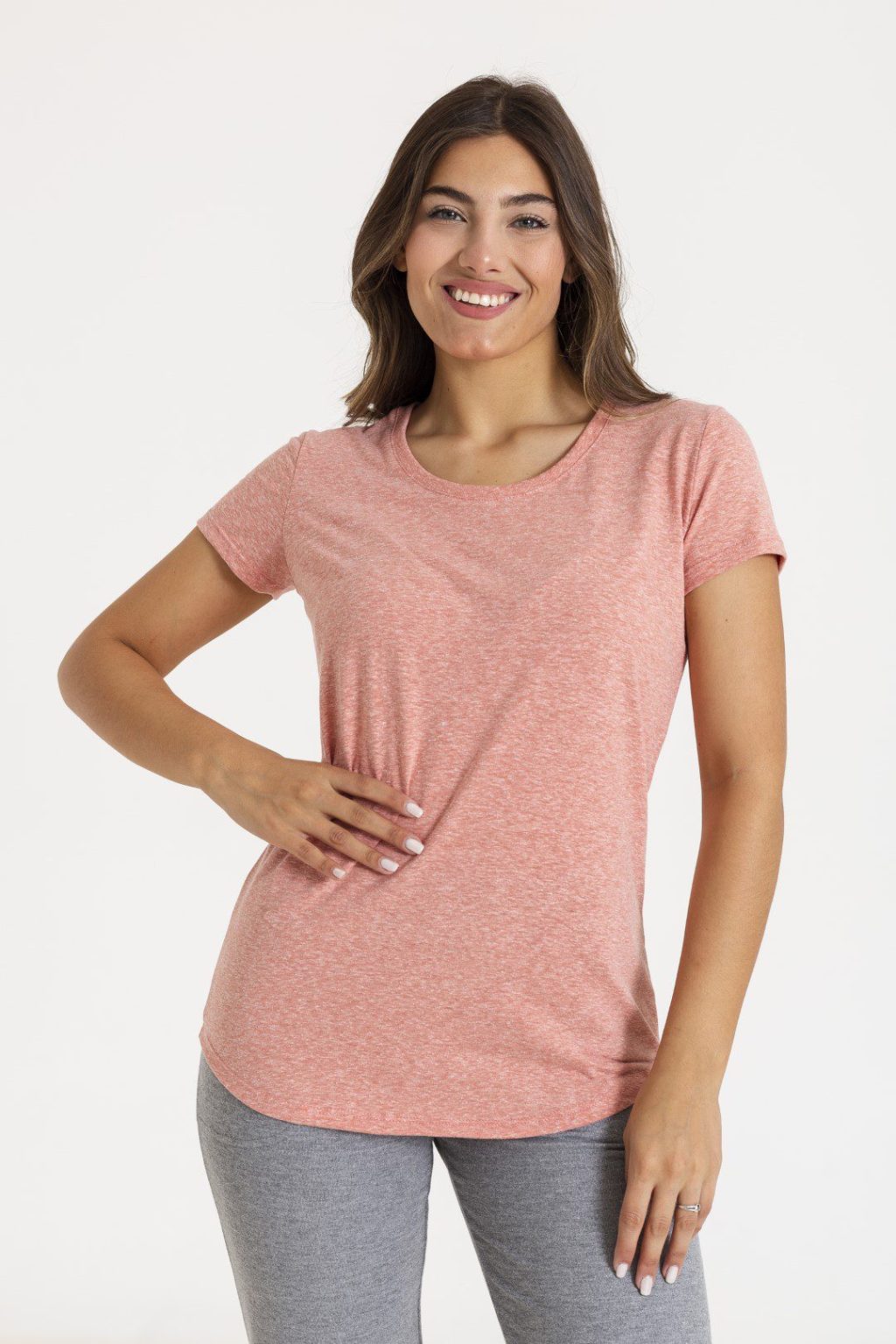 Remera Mujer BASIC M/C C/RED lisa - Image 6