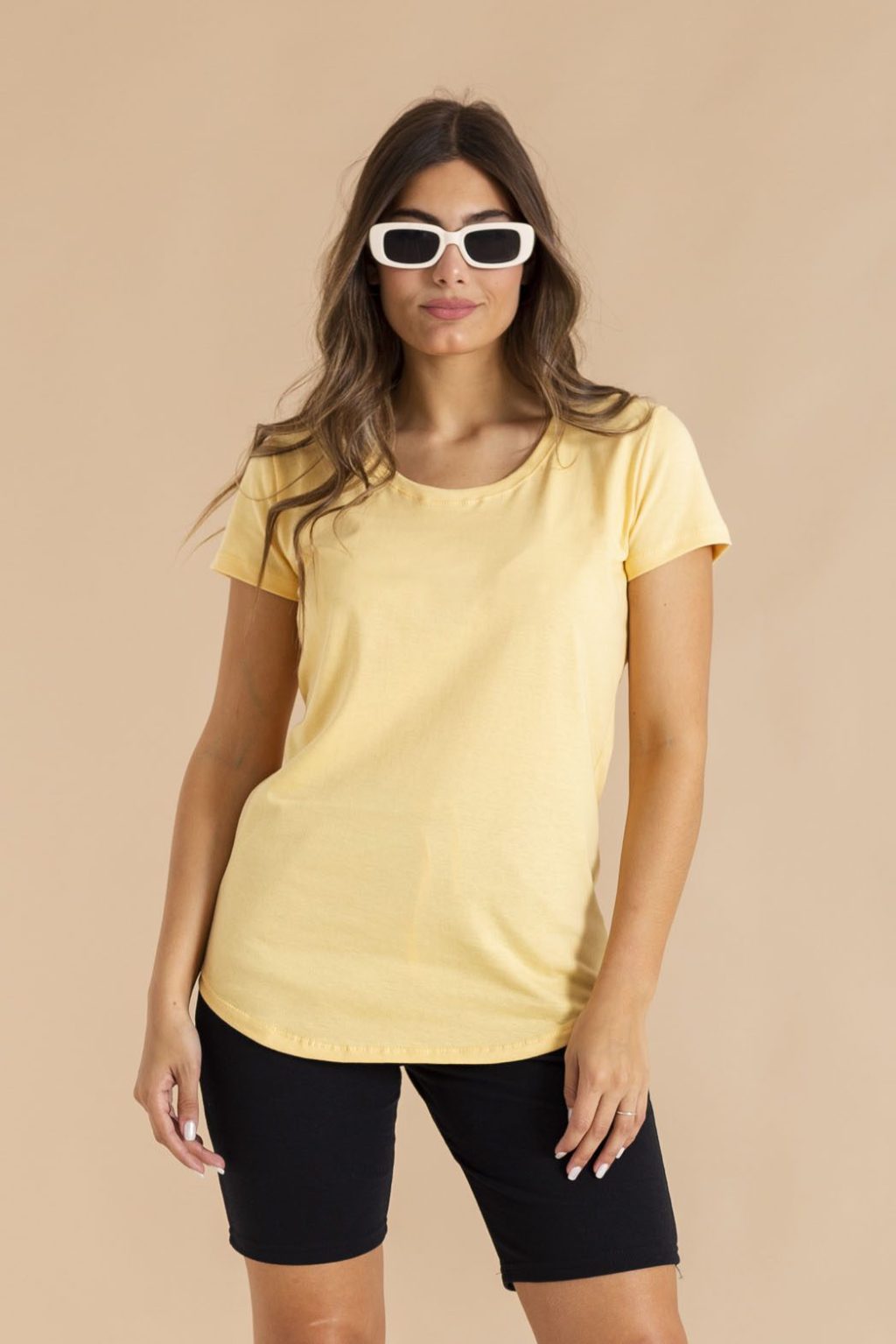 Remera Mujer BASIC M/C C/RED lisa - Image 5