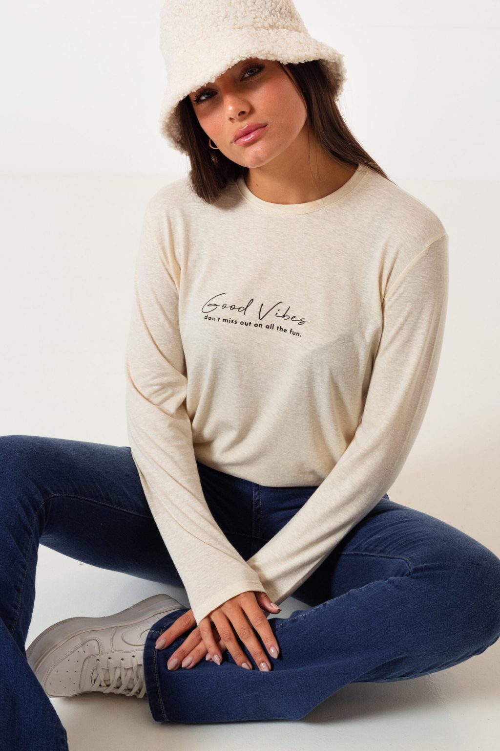 Remera Petra ML Good Vibes - Image 3
