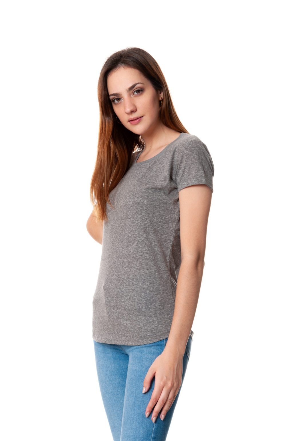 Remera Mujer BASIC M/C C/RED lisa - Image 3