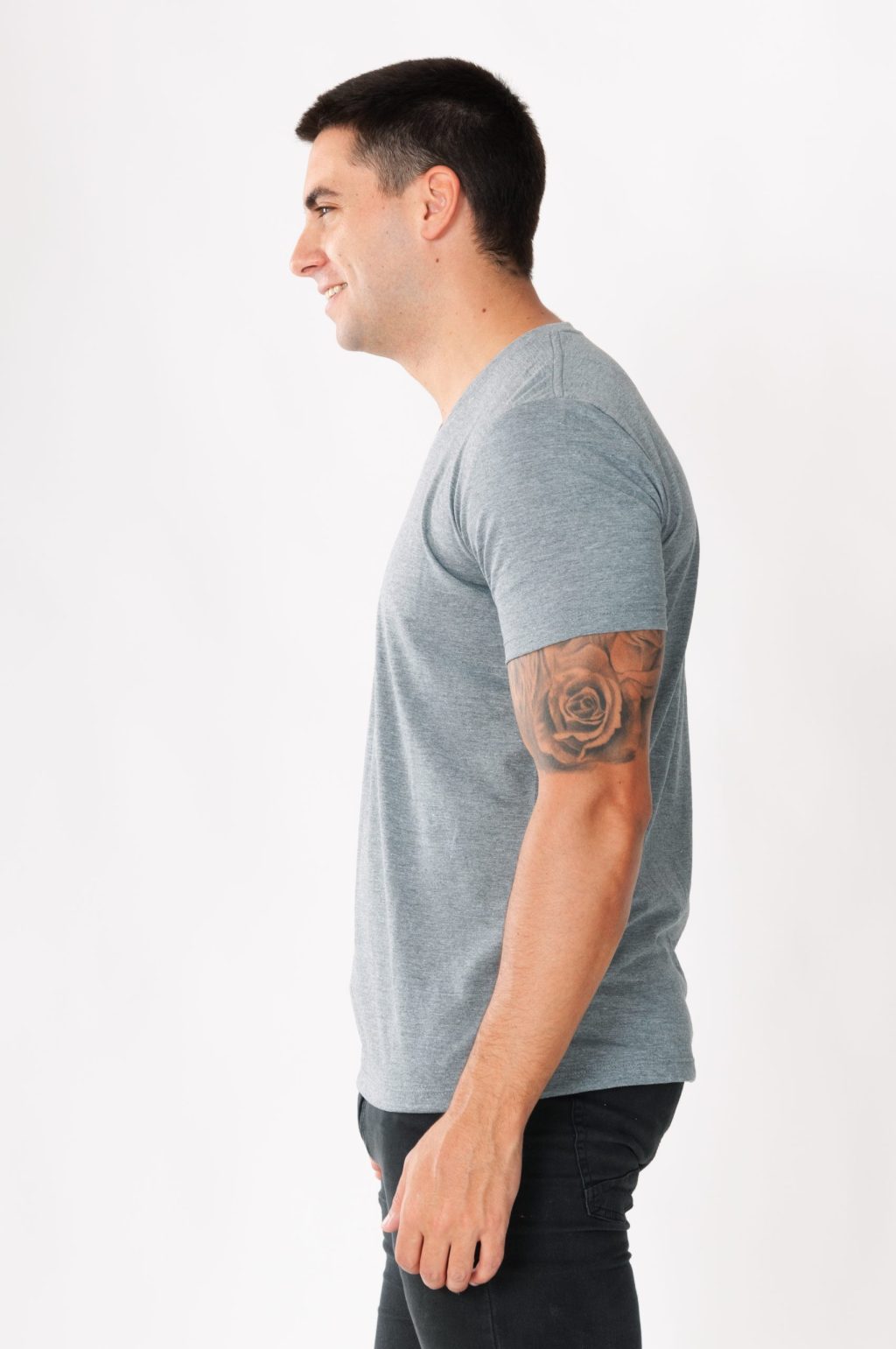 Remera Hombre Basic C/V M/C T1 al T5 - Image 2