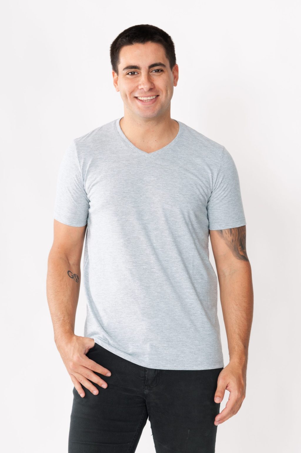Remera Hombre Basic C/V M/C T1 al T5 - Image 6
