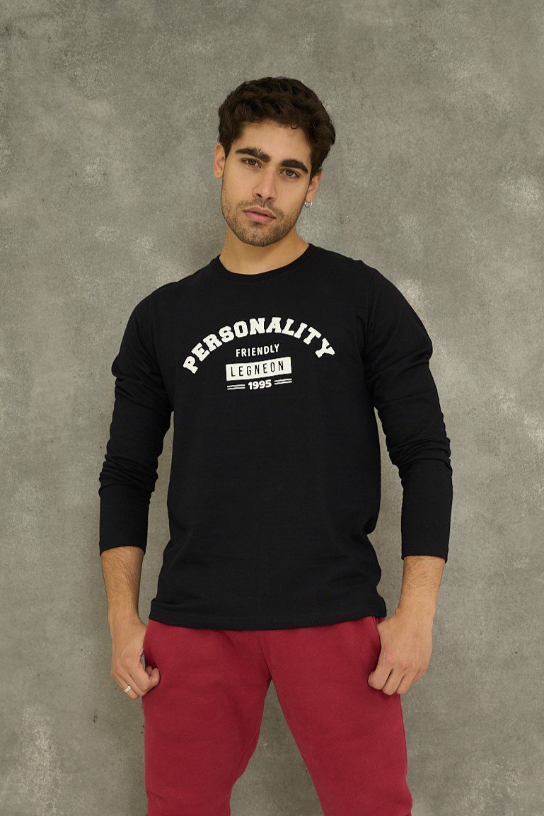 Remera M/L C/RED hombre estampado T6 y T7