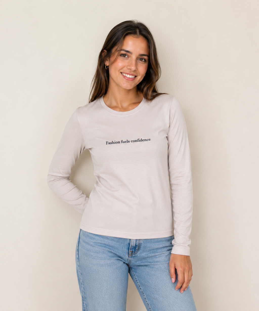 Remera ML Ambar FASHION FUELS CONFIDENCE