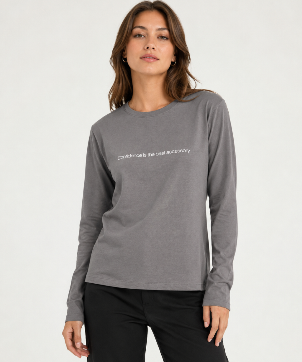 Remera ML Ambar CONFIDENCE IS THE BEST ACCESSORY