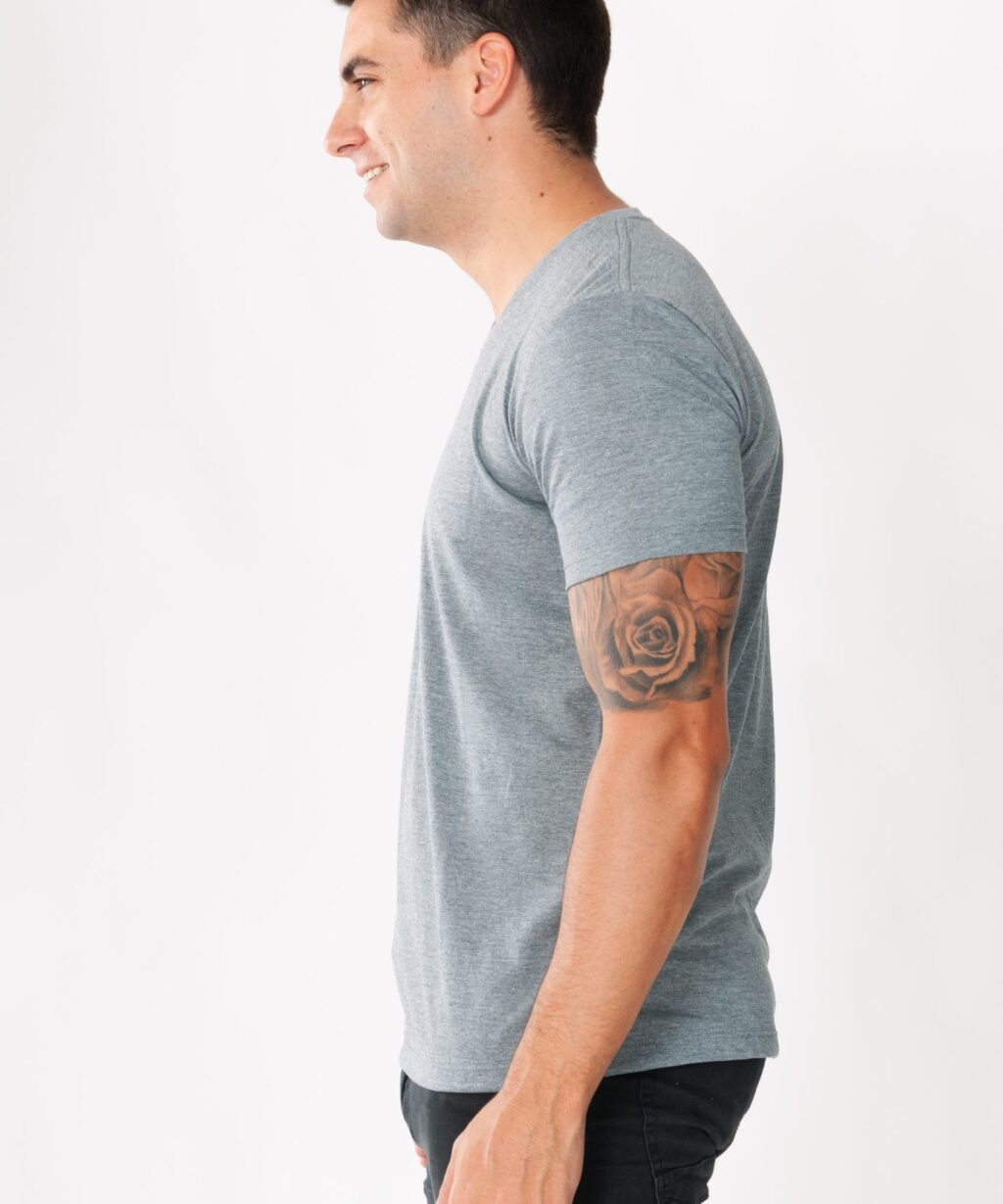 Alternative view of Remera Hombre Basic C/V M/C T1 al T5